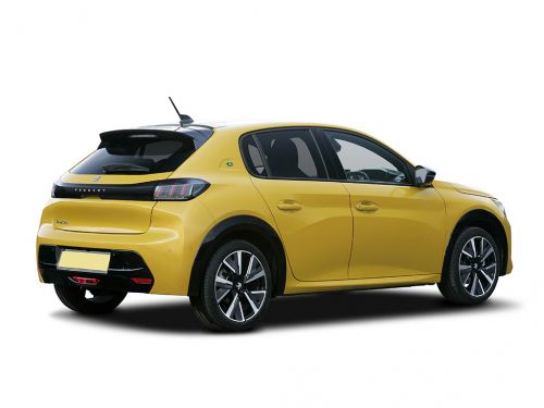 peugeot e-208 electric hatchback 2020 rear three quarter